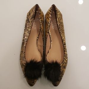 Brand New Franco Sarto Gold/Black shoe